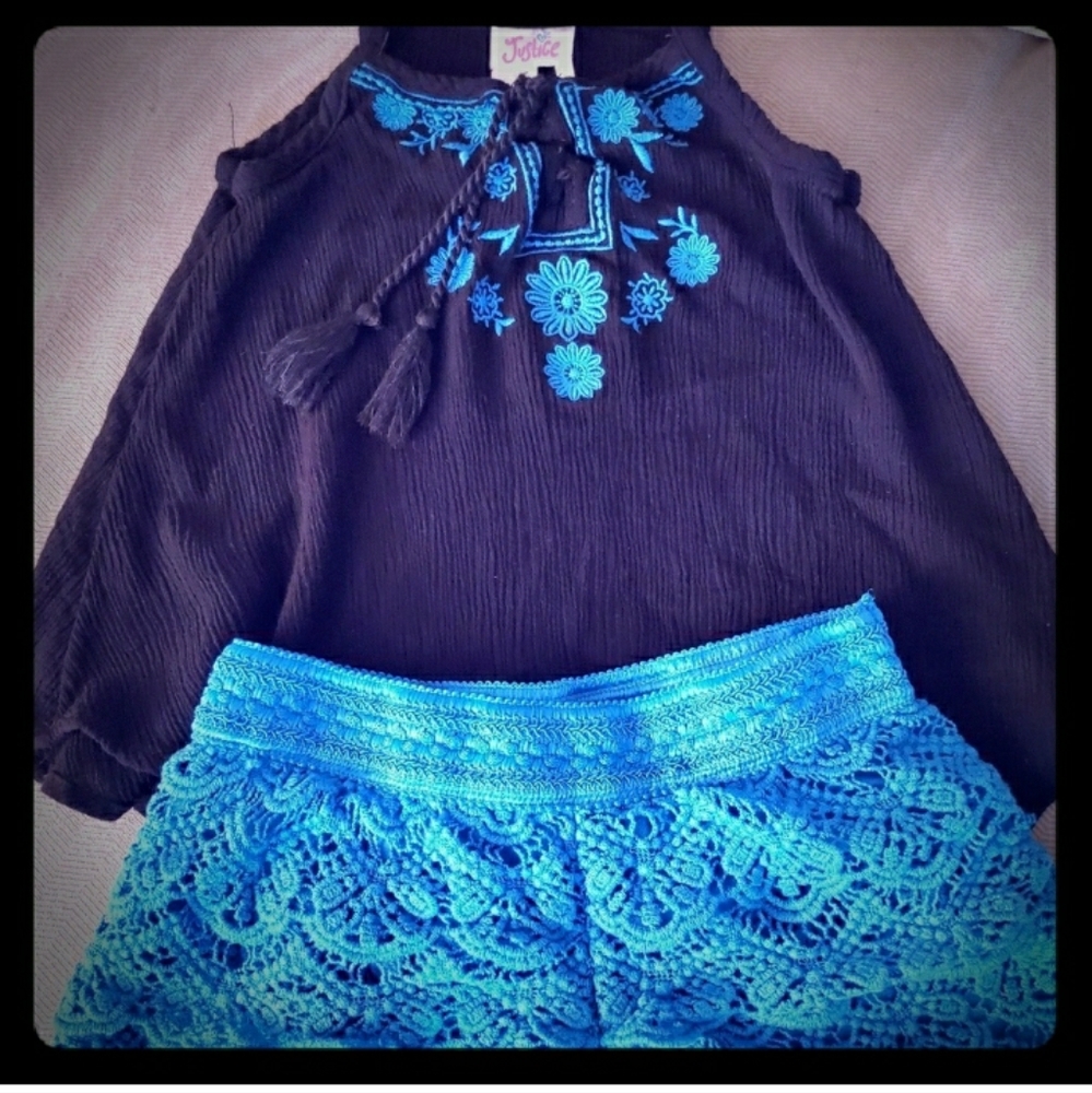 Girls Justice short set sz 7 new listing no long a